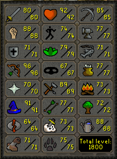 Vendo cuenta de OSRS 1800 sin baneo Jagex Launcher